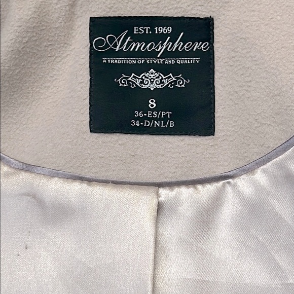 Atmosphere Women's Cream Double-Breasted Pea Coat from the south of France 🇫🇷 - Picture 12 of 14